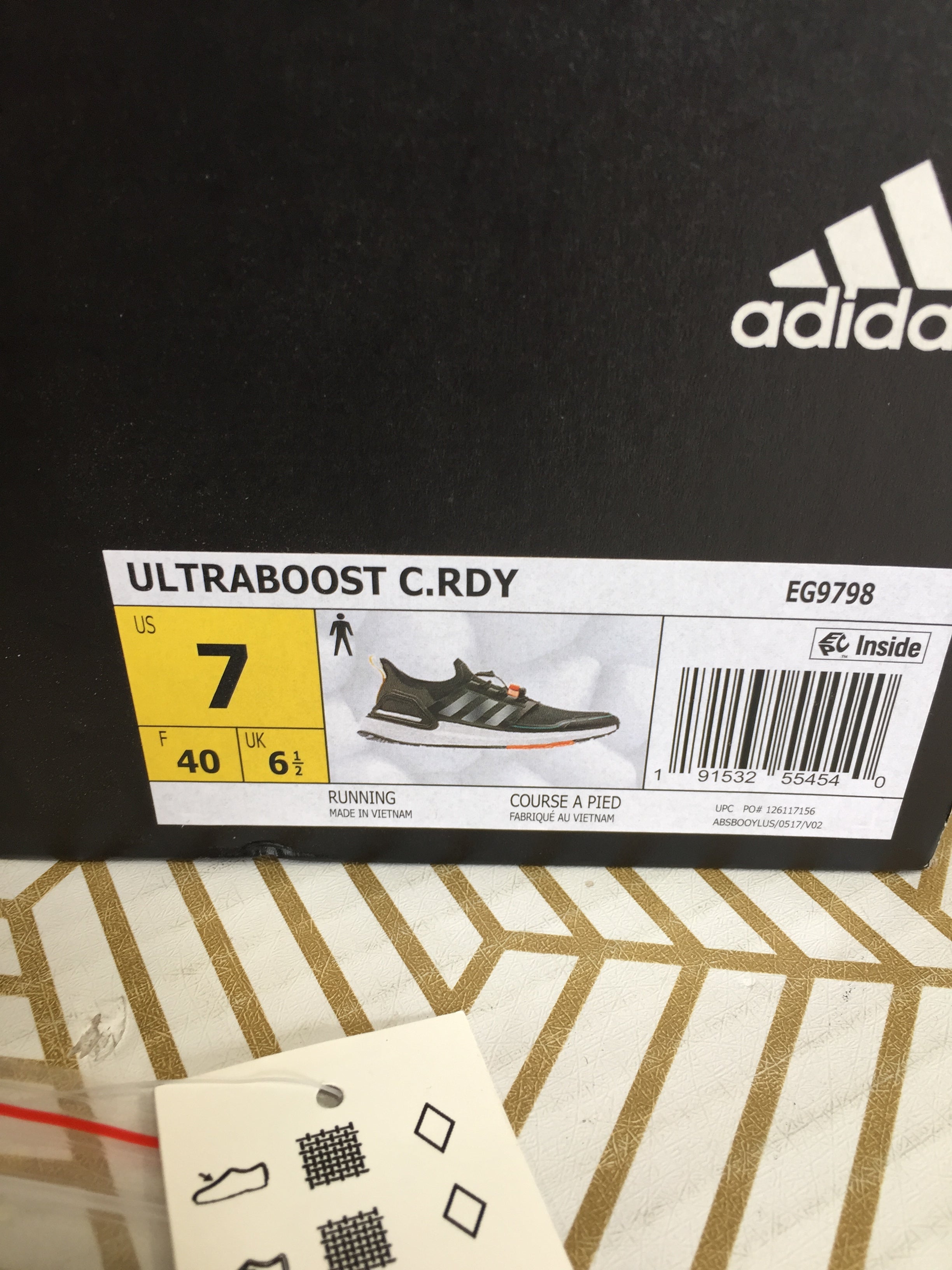 adidas Men's US Size 7 Ultraboost C.rdy Running Shoes *WITH TAGS* (7863651991790)